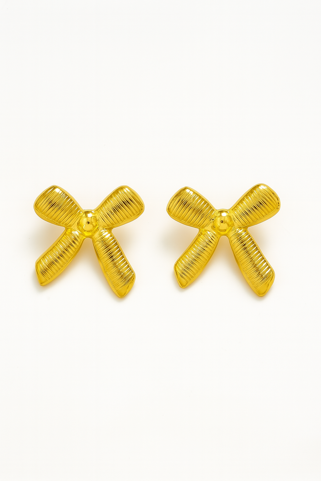 Ribbon earrings - Anti tarnish