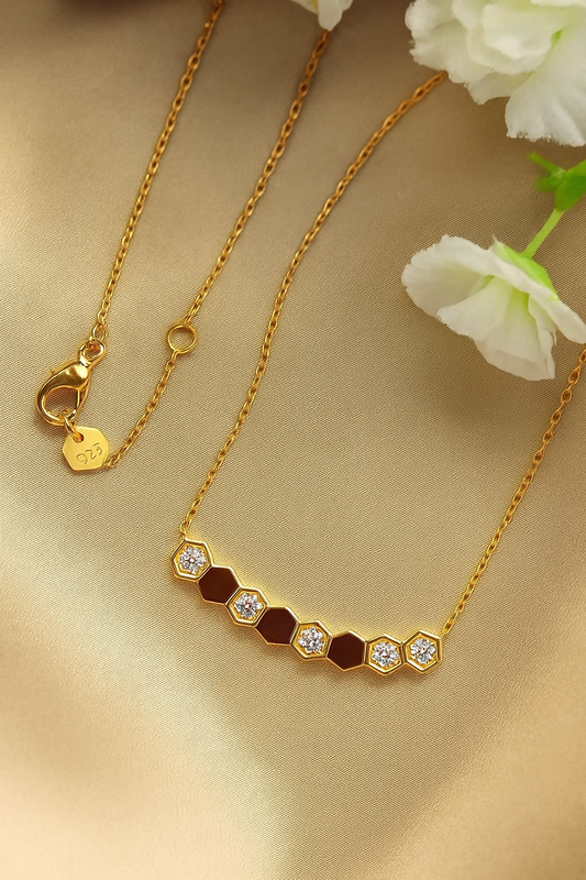 Honeycomb necklace