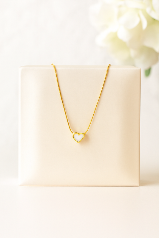 White heart pendant