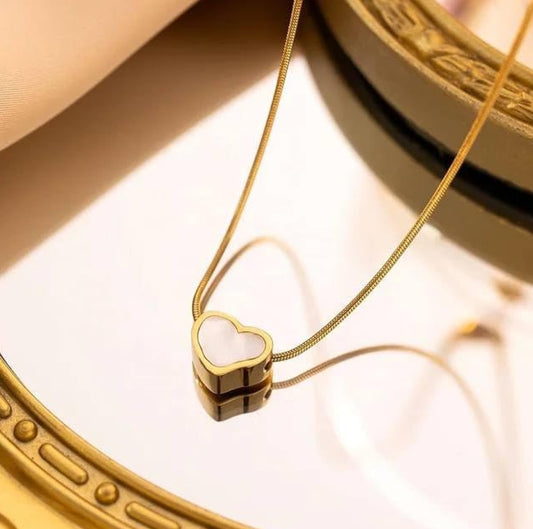 White heart pendant