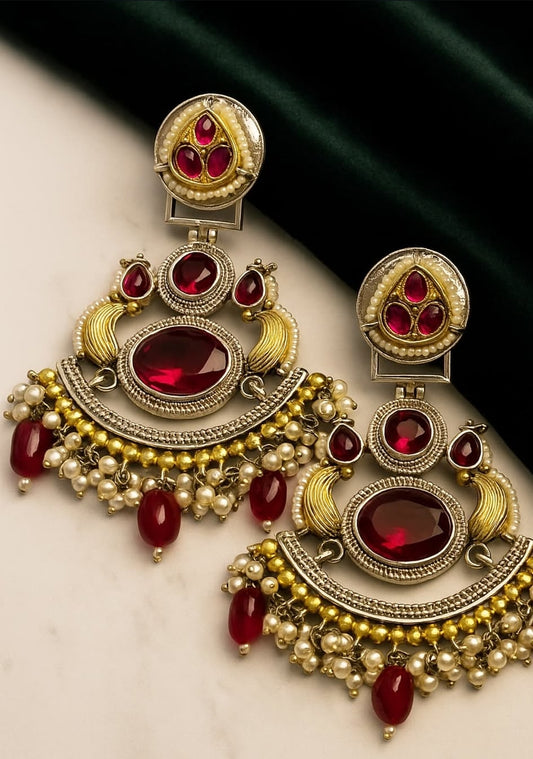 Jadau earrings